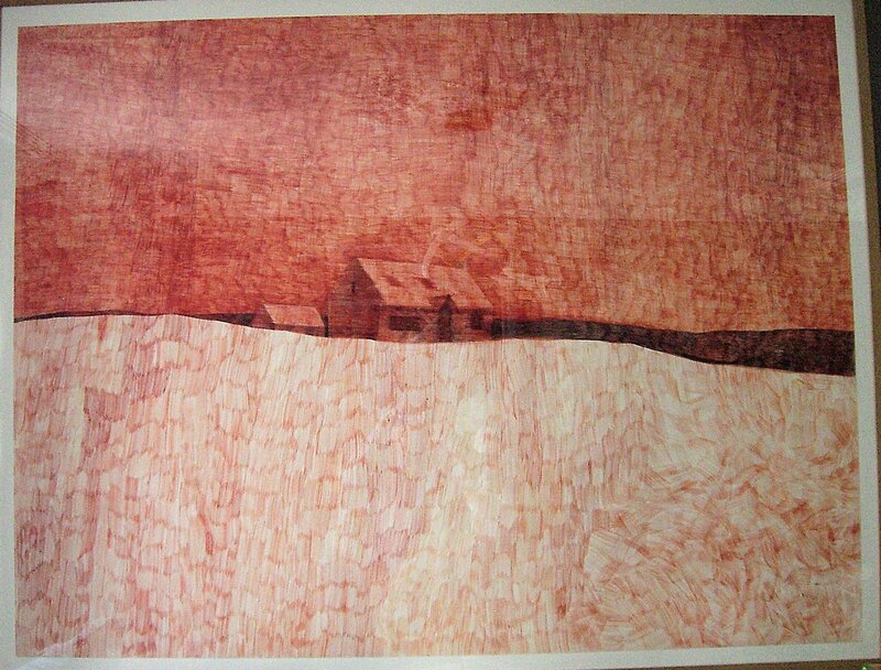 Dominique Goblet, La petite maison dans la prairie - pour ne plus voir rouge en espace confiné - Original Illustration