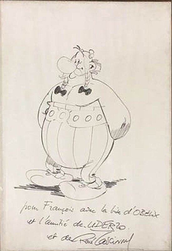 Obelix par Albert Uderzo - Dédicace