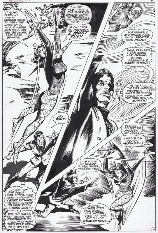Gene Colan, Tom Palmer, 1968-12 Colan/Palmer: Doctor Strange #175 p05 - Planche originale Gene Colan, Tom Palmer, 1968-12 Colan/Palmer: Doctor Strange #175 p05 - Planche originale