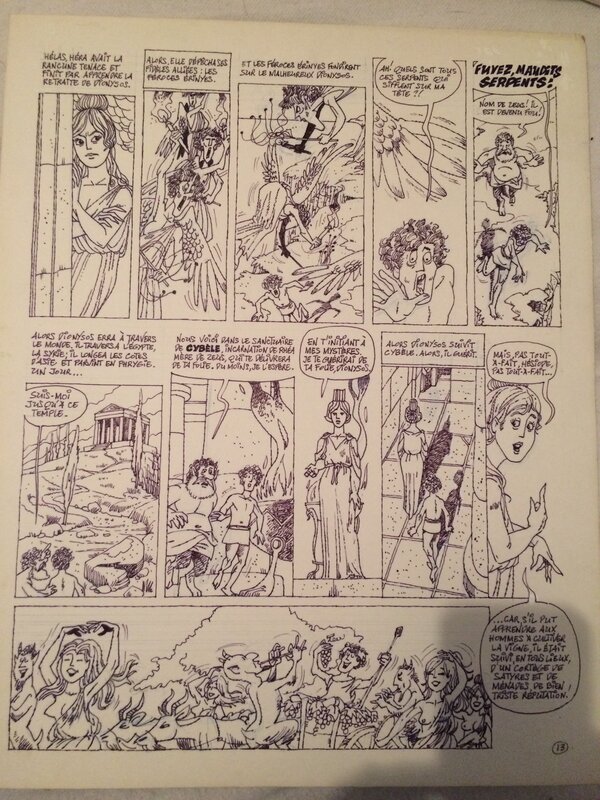 Georges Grammat, Page 14 mythologie par les bulles - Comic Strip