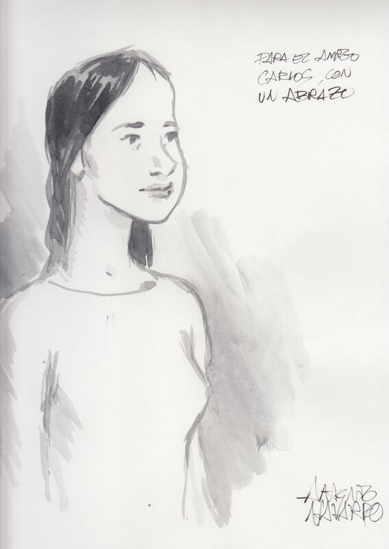 Girl by Antonio Navarro - Original art