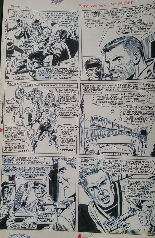 Dick Ayers, John Tartaglione, Sgt. Fury and hisHowling Commandos - Comic Strip