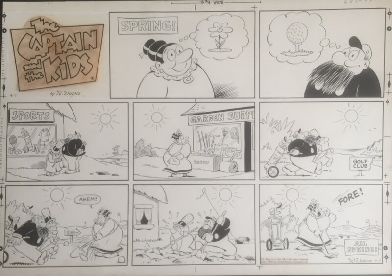 John Dirks, Rudolph Dirks, The Captain and the Kids - Comic Strip