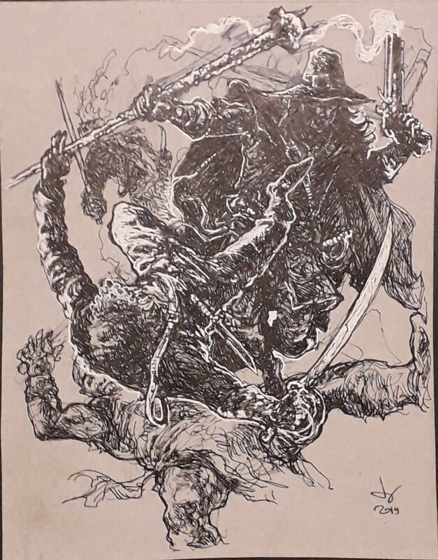 Solomon Kane par David Bulle - Illustration originale