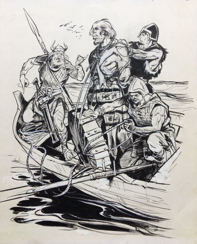 Harald le Viking par Pierre Forget - Illustration originale