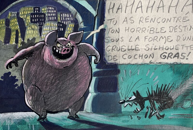 La Vache by Johan De Moor, Stephen Desberg - Original art La Vache by Johan De Moor, Stephen Desberg - Original art