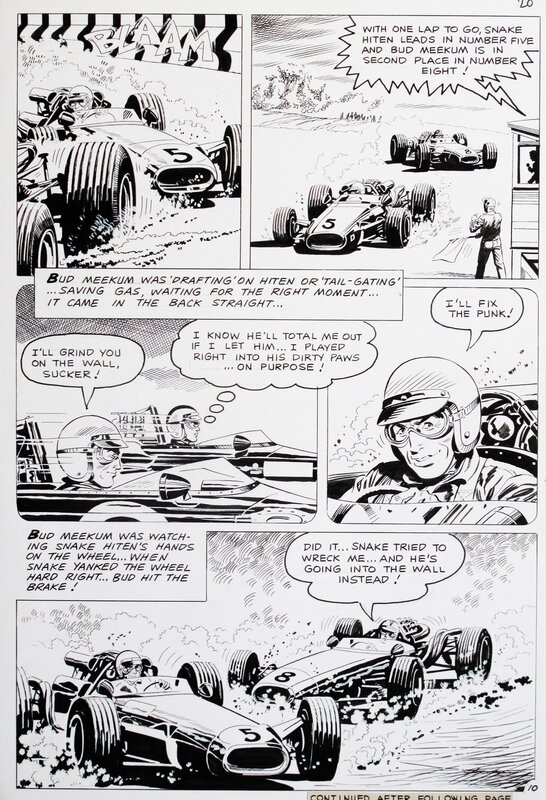 Jack Keller, Grand Prix • Spin Him Out • p10 - Comic Strip