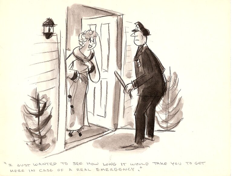 Policeman par Doris Matthews - Illustration originale