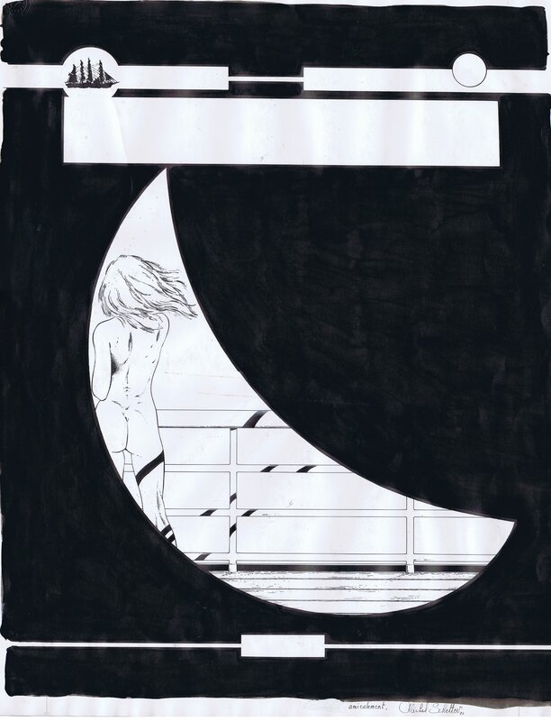 Michel Schetter, Cargo 4 Mata Hari - cover - Original Cover Michel Schetter, Cargo 4 Mata Hari - cover - Original Cover