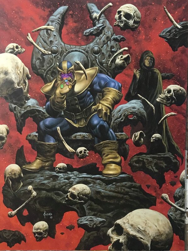 Thanos par Joe Jusko - Illustration originale