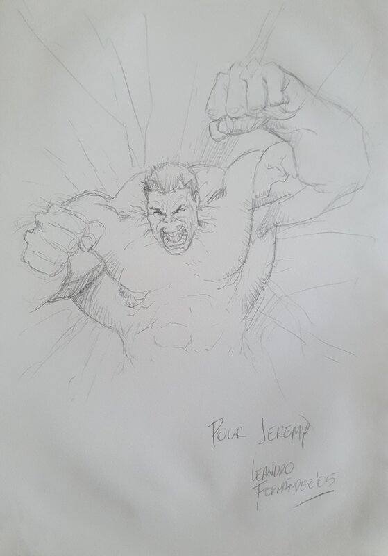 Hulk par Leandro Fernandez - Dédicace