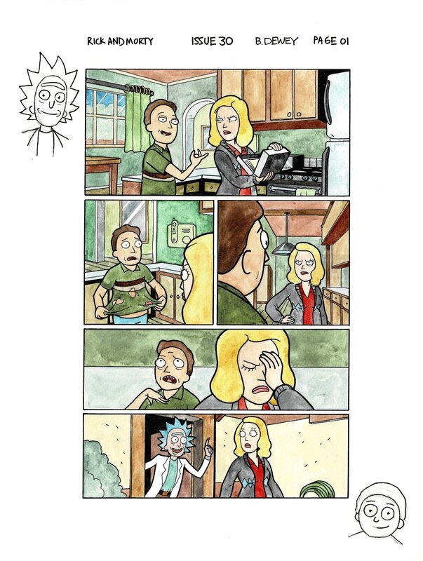 Rick and Morty #30 pl.1 - Benjamin Dewey - Comic Strip