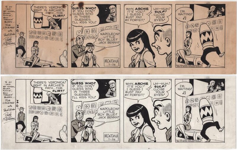 Archie Daily 1948 by Bob Montana - conserved - Comic Strip