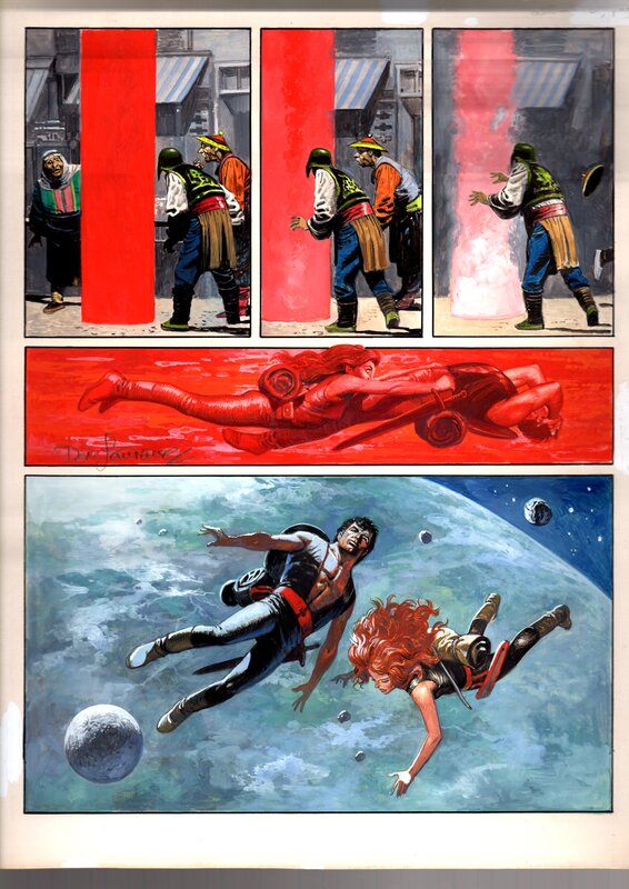 Don Lawrence magnifique planche originale Storm : un reve devenu realite... - Comic Strip