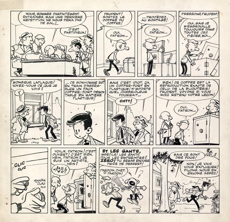 Greg, Luc Junior - Bijoux volés - Planche 12 - Comic Strip Greg, Luc Junior - Bijoux volés - Planche 12 - Comic Strip