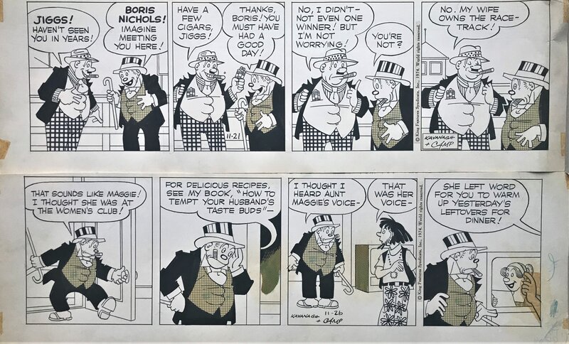 Hal Camp, Kavanagh, Bringing up Father des 21 et 26 nov 1974 - Comic Strip