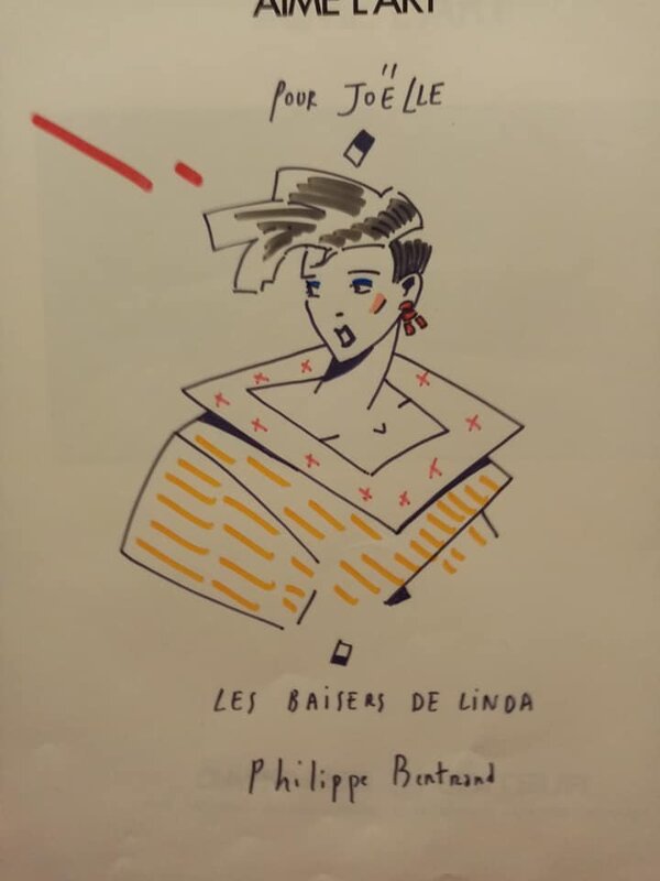 Linda aime l'art par Philippe Bertrand - Dédicace