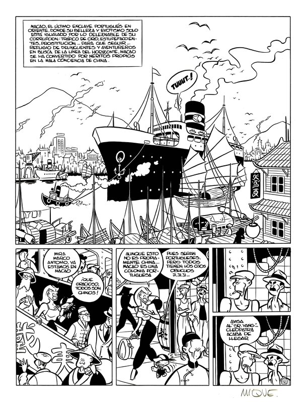 Mique Beltrán, Les Aventures de Cléopâtre - MACAO - Comic Strip