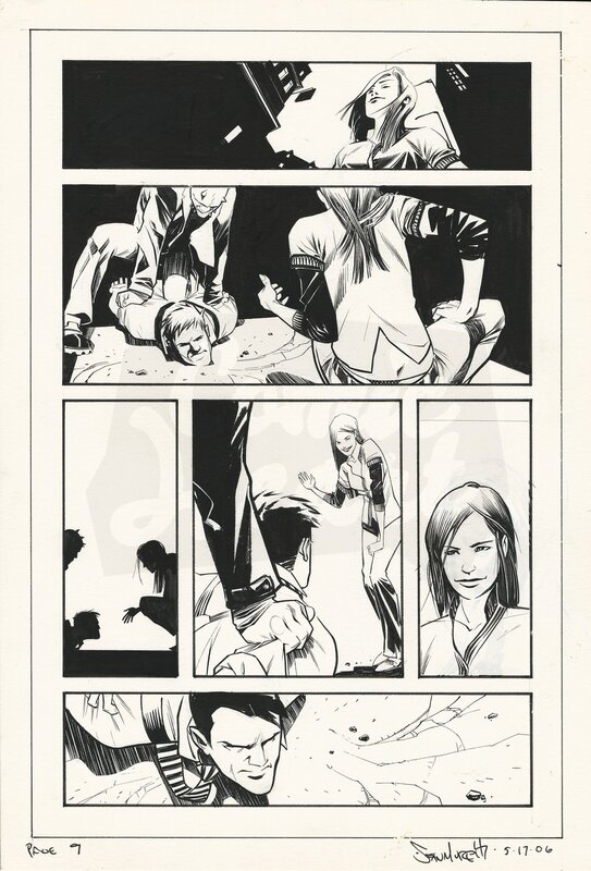 Sean Murphy, Angel: Masks – Pencils & Paperclips, Page 9 - Comic Strip