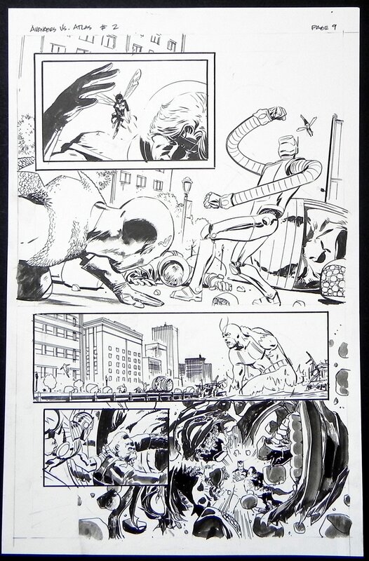 Gabriel Hardman, Avengers versus Atlas episode 2 p.9 - Comic Strip