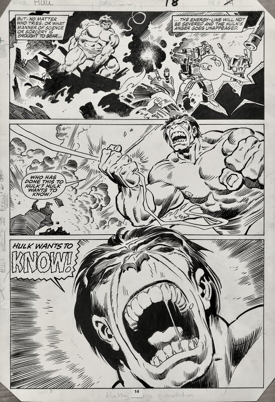 Mike Mignola, Gerry Talaoc, Incredible Hulk #313, Pg.18 - Comic Strip Mike Mignola, Gerry Talaoc, Incredible Hulk #313, Pg.18 - Comic Strip