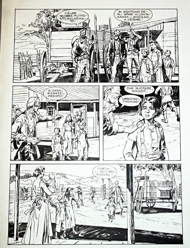 Carlo Ambrosini, Tex - Le prix de la vengeance, planche 43 (Bonelli) - Comic Strip