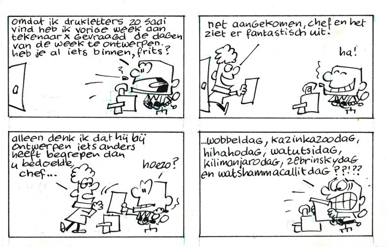Wit, Peter de | Redactiestripje - Comic Strip