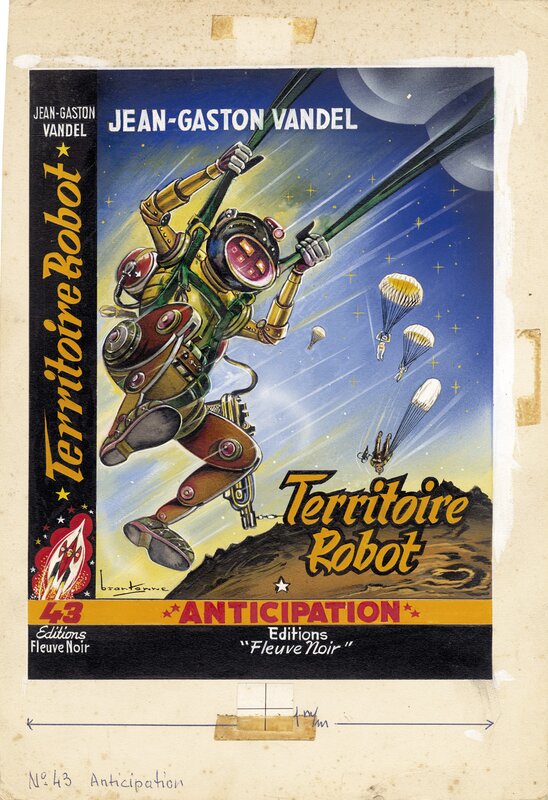 René Brantonne, Fleuve Noir Anticipation n°43 Territoire Robot - Original Cover
