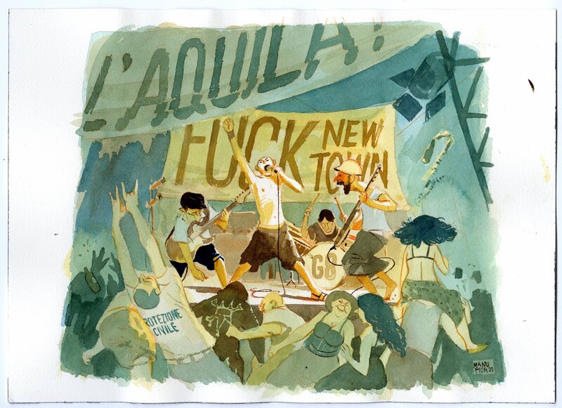 (2009) Fior - Magazine Rolling Stone - Illustration originale. - Original Illustration (2009) Fior - Magazine Rolling Stone - Illustration originale. - Original Illustration