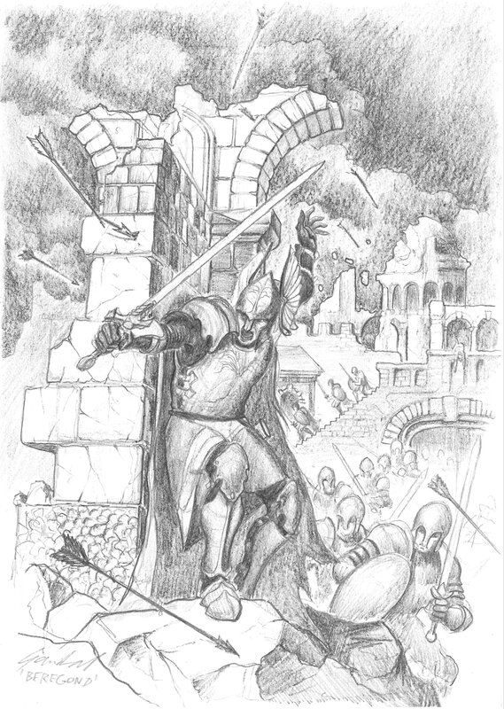 Mariusz Gandzel, Lord of the Rings - Beregond - Original Illustration