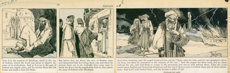 Dan Smith, The Story of Abraham Chapter 5 / October 6, 1934 - Planche originale