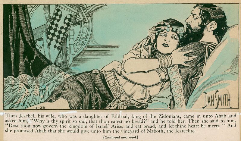 Dan Smith, The Story of Jezebel Chapter 2 / April 28, 1934  Selected Panel - Planche originale