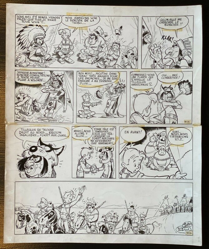 Jehan Pistolet (Pitt Pistol) planche 161 - Albert Uderzo - Comic Strip Jehan Pistolet (Pitt Pistol) planche 161 - Albert Uderzo - Comic Strip