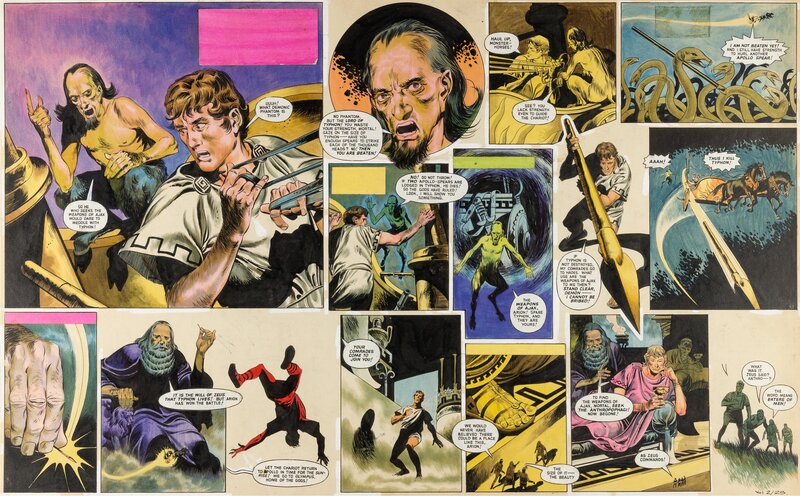 John M. Burns Wrath Of The Gods Vol 2 Planche 25 (Boys' World, 1963-64) - Comic Strip