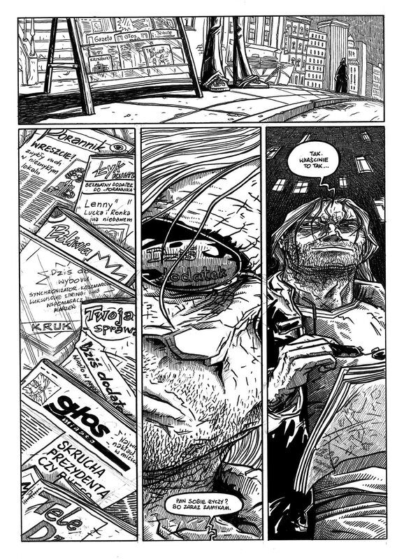 Marek Rudowski, Hubert Ronek, Dom żałoby 6 / Maison de deuil 6 - Comic Strip