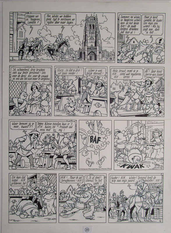 Paul Geerts, De Kleine postruiter - Comic Strip