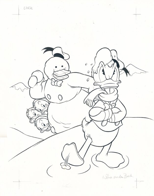 Wilma van den Bosch | 2003 | Donald Duck cover - Original Cover