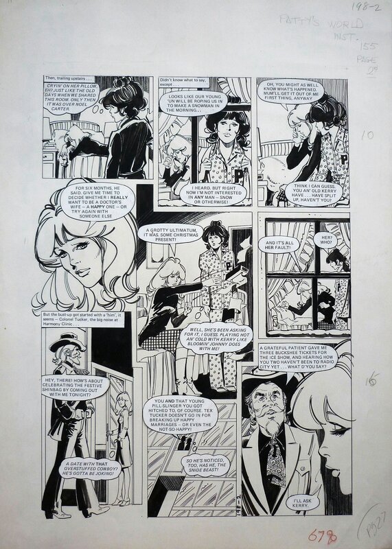 Purita Campos, Patty's World, Inst. 155, pg 2 (Pink #198,1976) - Planche originale