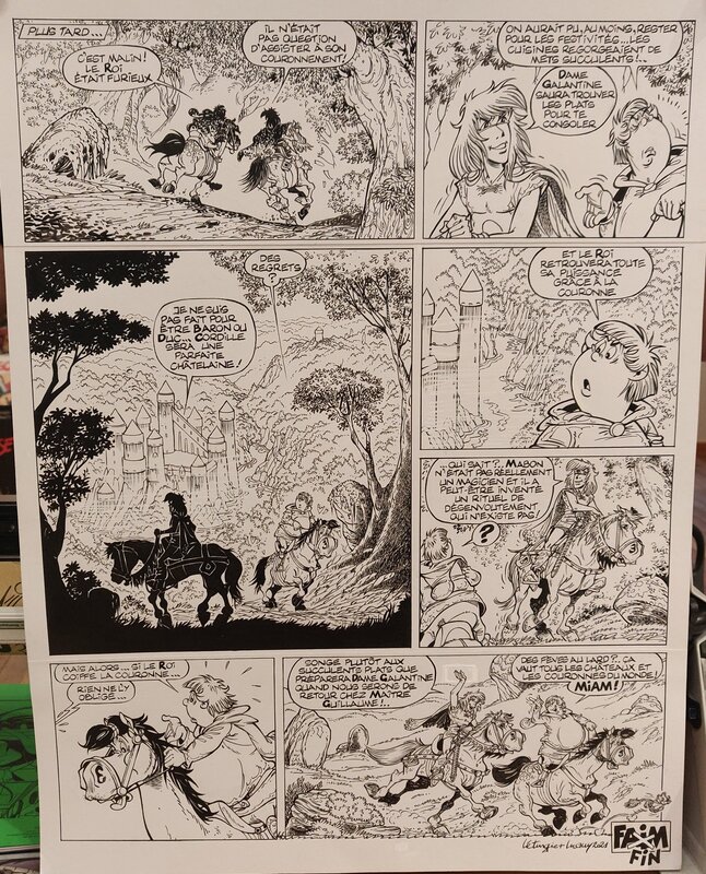 Philippe Luguy, Jean Léturgie, Planche de fin de Percevan tome 17 : la couronne du crépuscule - Comic Strip