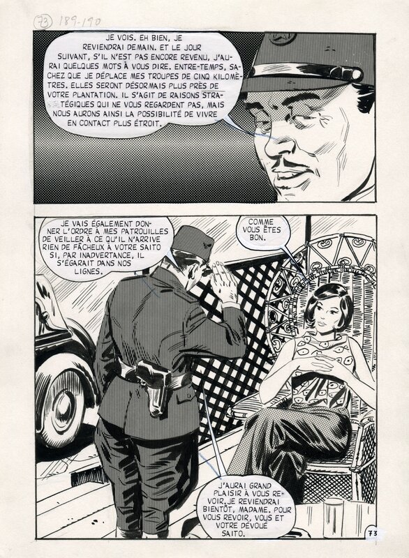 Flash Espionnage #54 - Nick Carter à Saïgon, pg. 073 by Vicente Alcazar - Planche originale