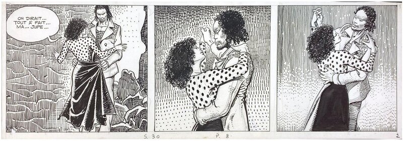 Giuseppe Bergman panel by Milo Manara - Comic Strip