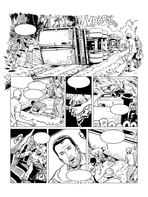 For sale - Marc Bourgne, Planche Originale 13 Michel Vaillant Tome 5 - Comic Strip
