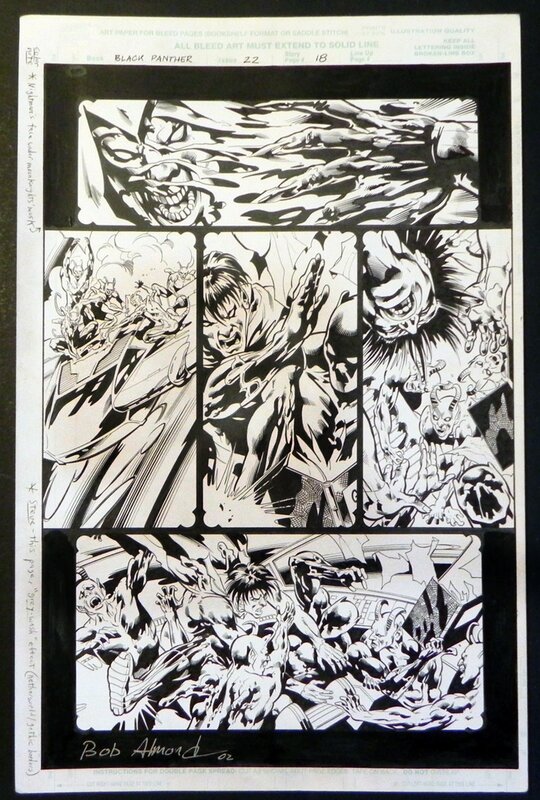 Sal Velluto, Bob Almond, Black panther 22 page 18 - Comic Strip