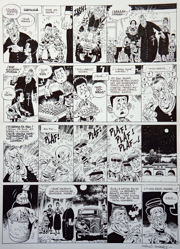 Carlos Giménez, Paracuellos 3 - Piscurros - Comic Strip
