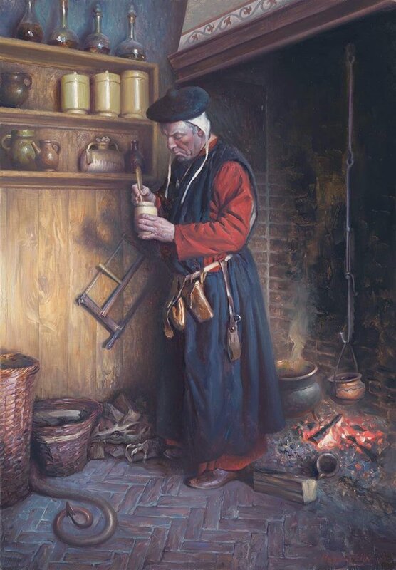 Petar Meseldžija, Petar Meseldzija - The Alchemist - Illustration originale Petar Meseldžija, Petar Meseldzija - The Alchemist - Illustration originale