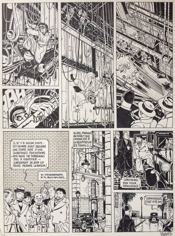 Savard, Dick Hérisson, Tome 3, L'Opéra Maudit, planche n°23, 1987. - Comic Strip