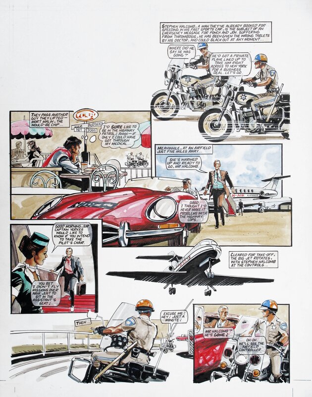 Jim Baikie, C.H.I.P.S • Look In • Jaguar - Comic Strip