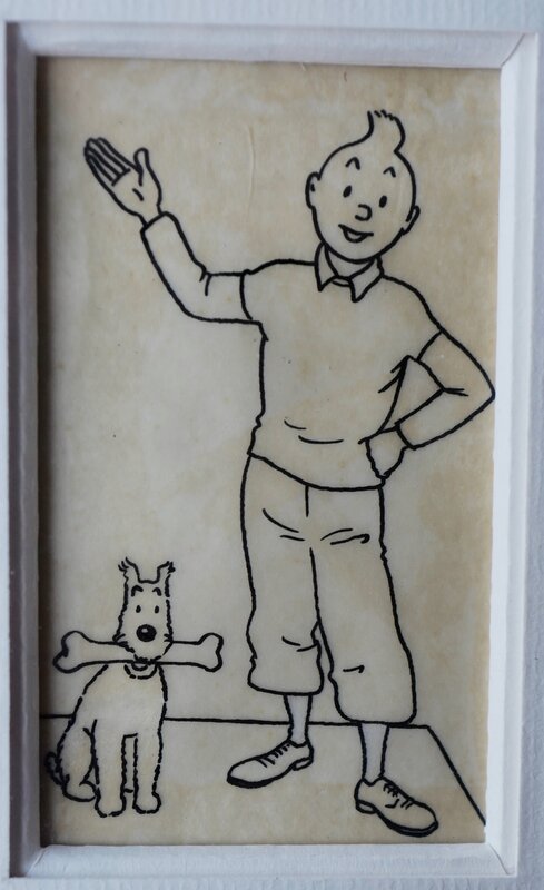 Pub Tintin par Hergé - Illustration originale