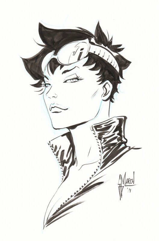 Catwoman by Guillem March - Sketch