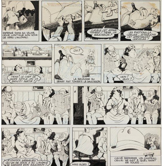 Calvo, Cricri Baby journal, 1 gennaio 1950 - Comic Strip